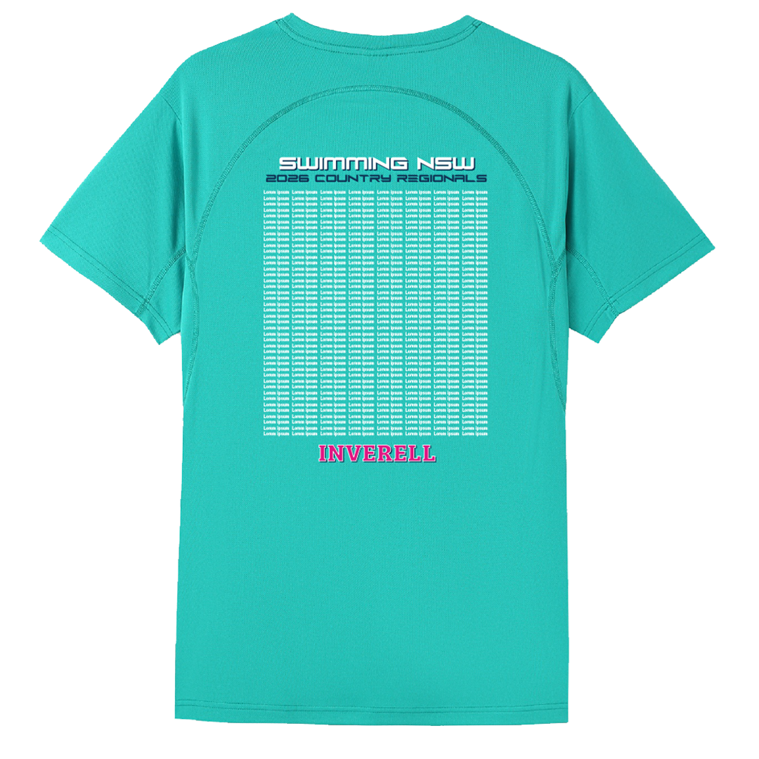 INVERELL: 2026 NSW Country Regionals Names T-Shirt - Teal