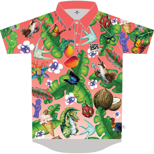 CRC Staff Only 150 Years Mens/Unisex Polo - Coral