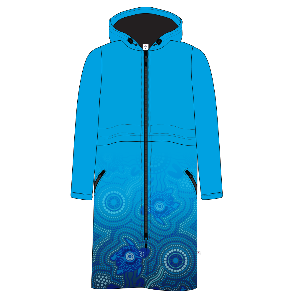 Deck Parka - Aqua Indigenous