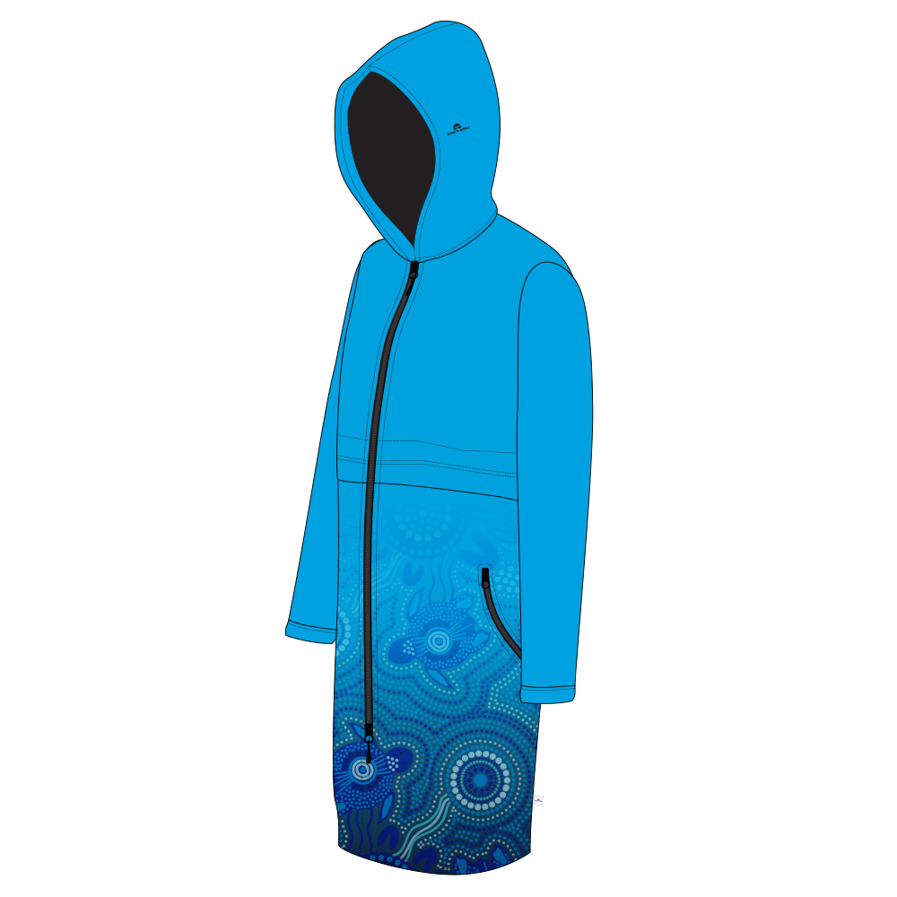 Deck Parka - Aqua Indigenous