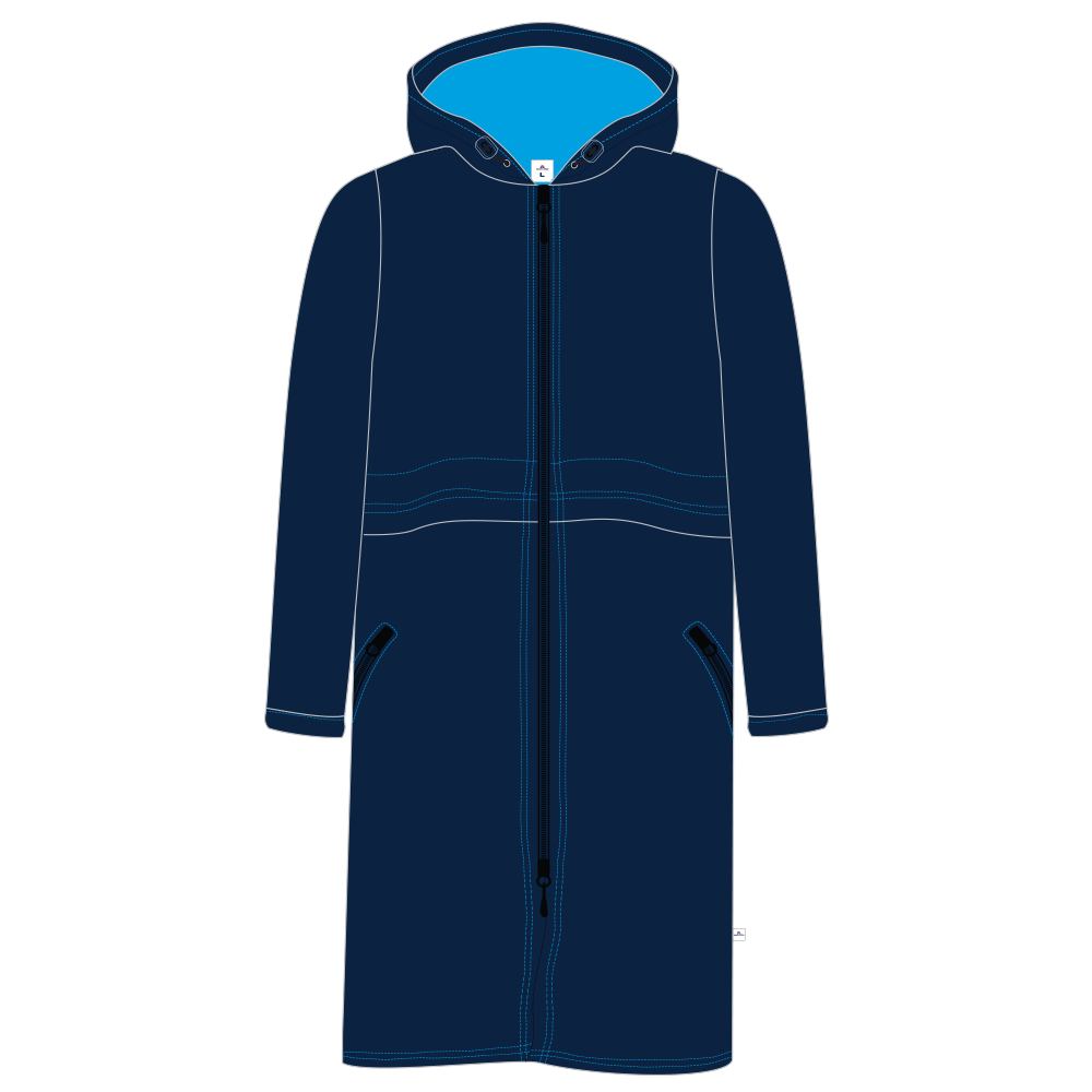 Deck Parka - Navy/Aqua