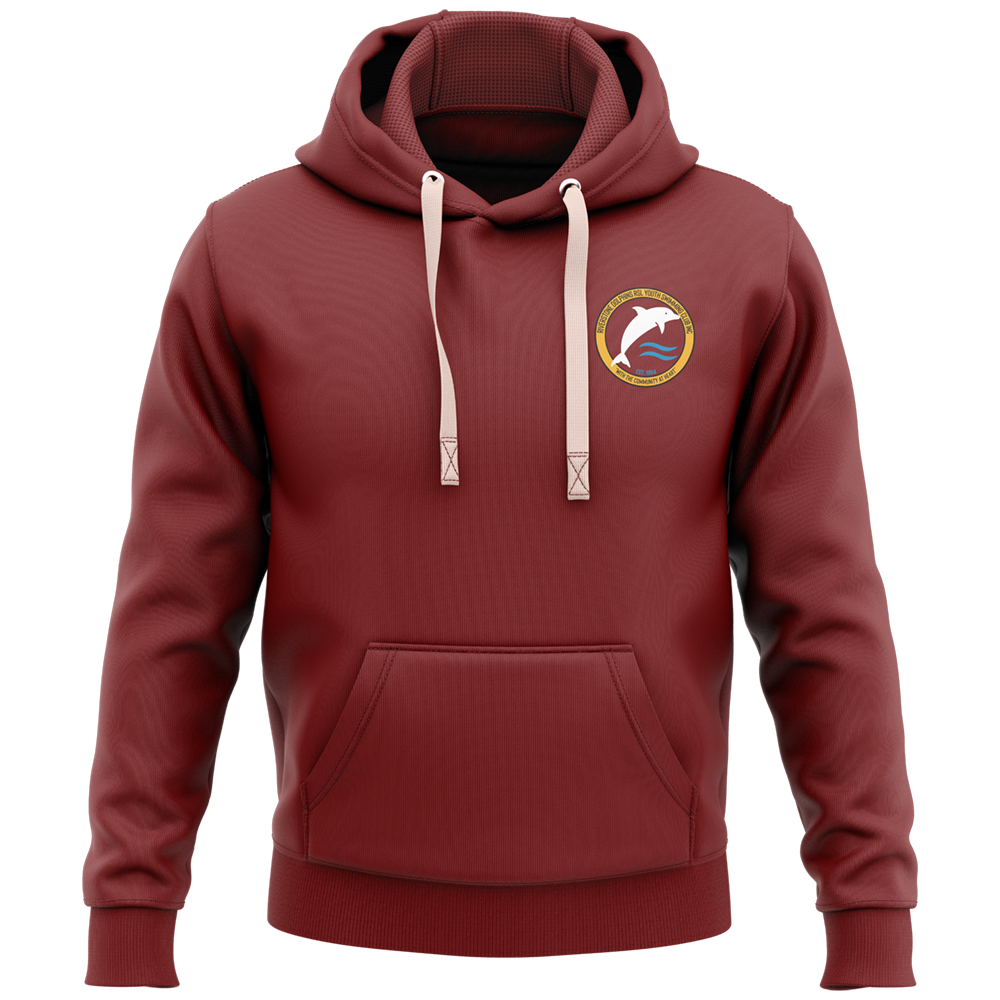 Riverstone Dolphins Heavy Hoodie - Maroon