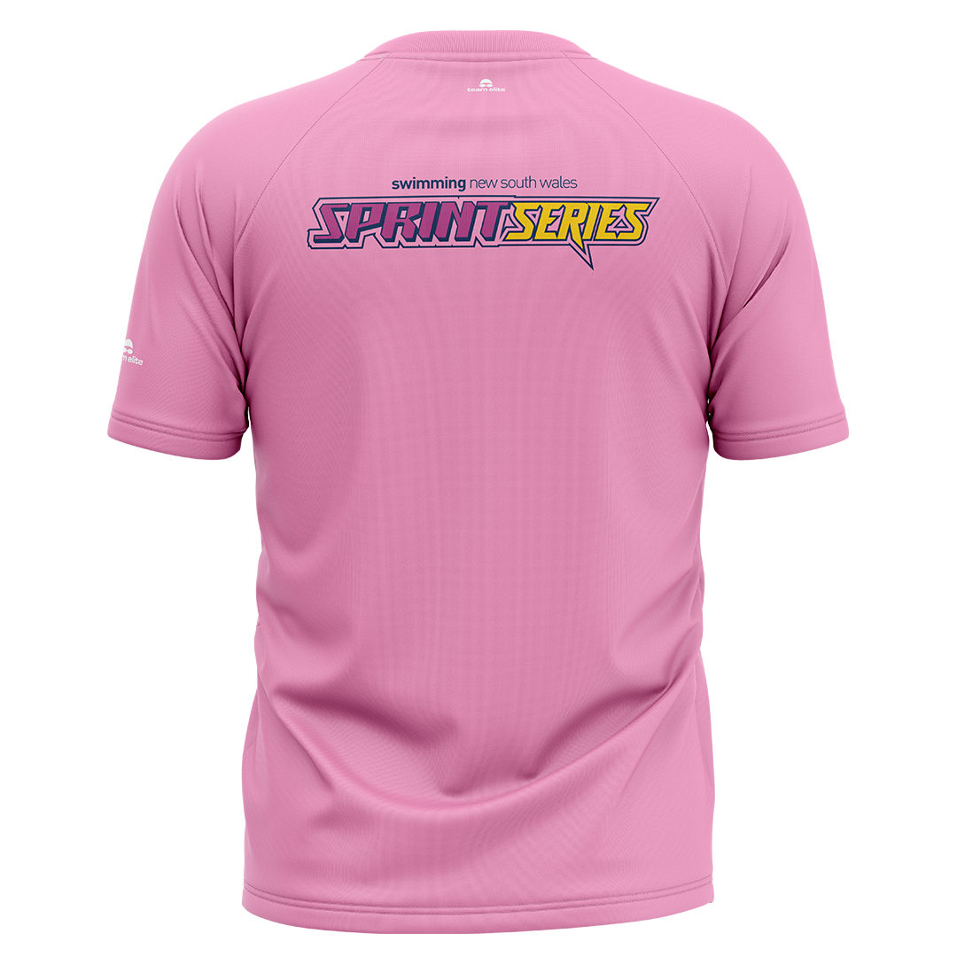 2027 SNSW Speedo Sprint Series T-Shirt - Pink