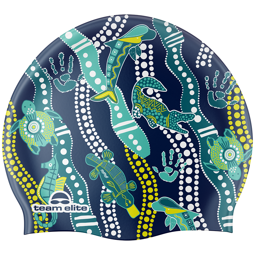 Ocean Dreaming Swim Cap - Blue