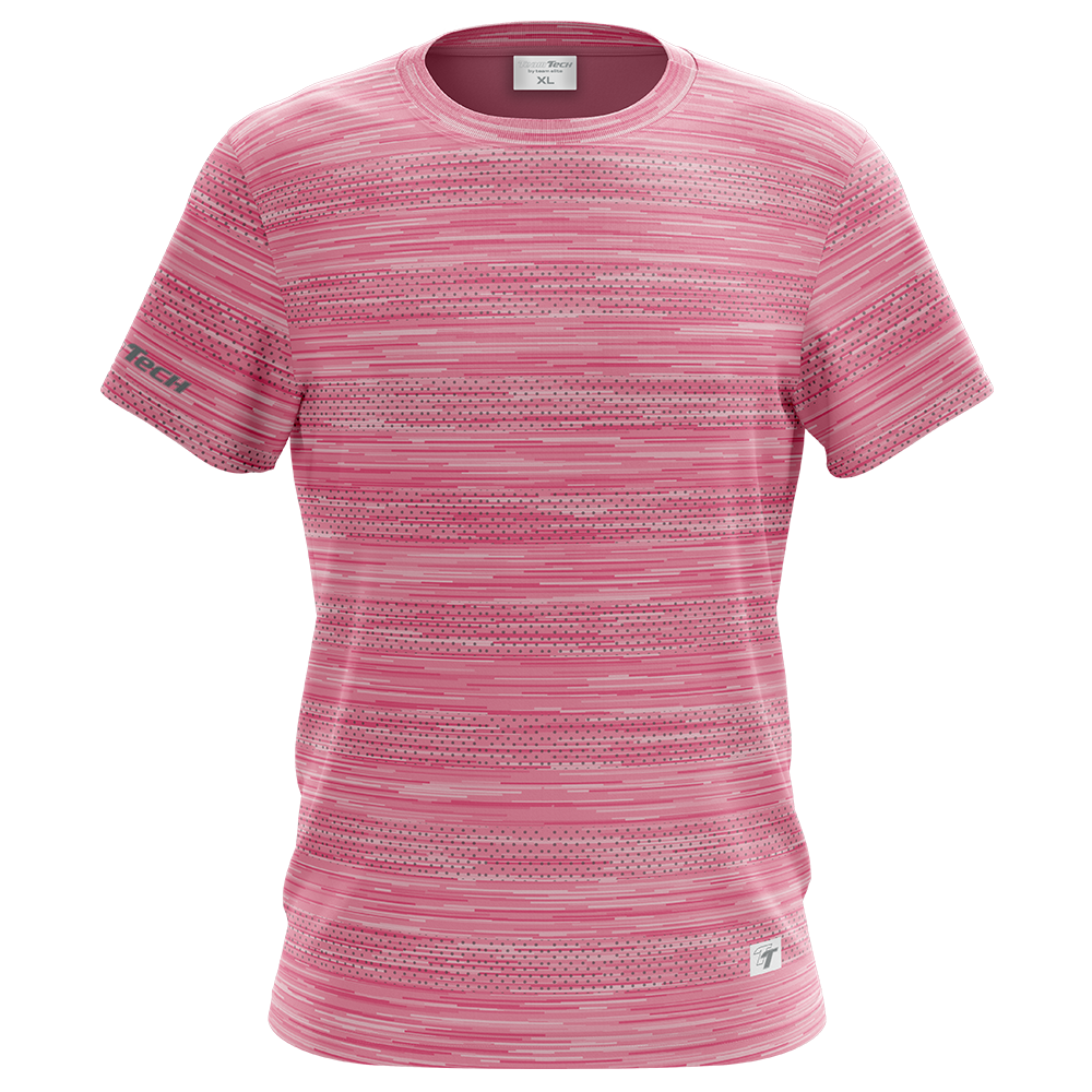 TeamTech Sports Performance Tee - Pink Marl