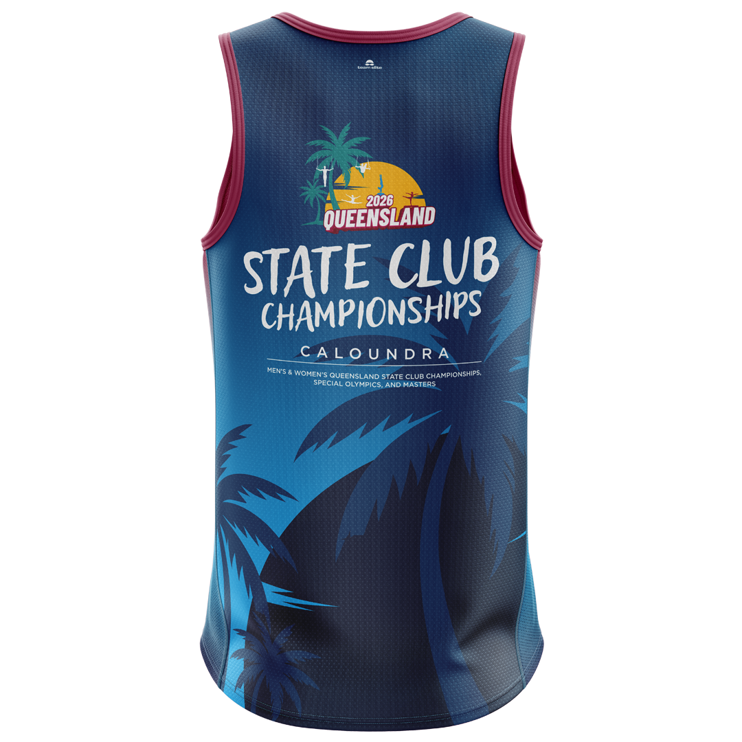 2026 GQ State Club Championship Racerback Singlet - Blue