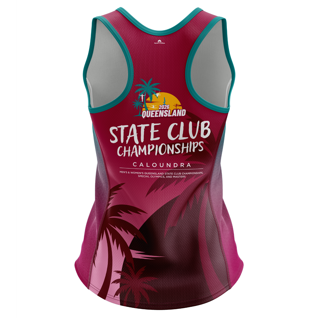 2026 GQ State Club Championship Racerback Singlet - Maroon