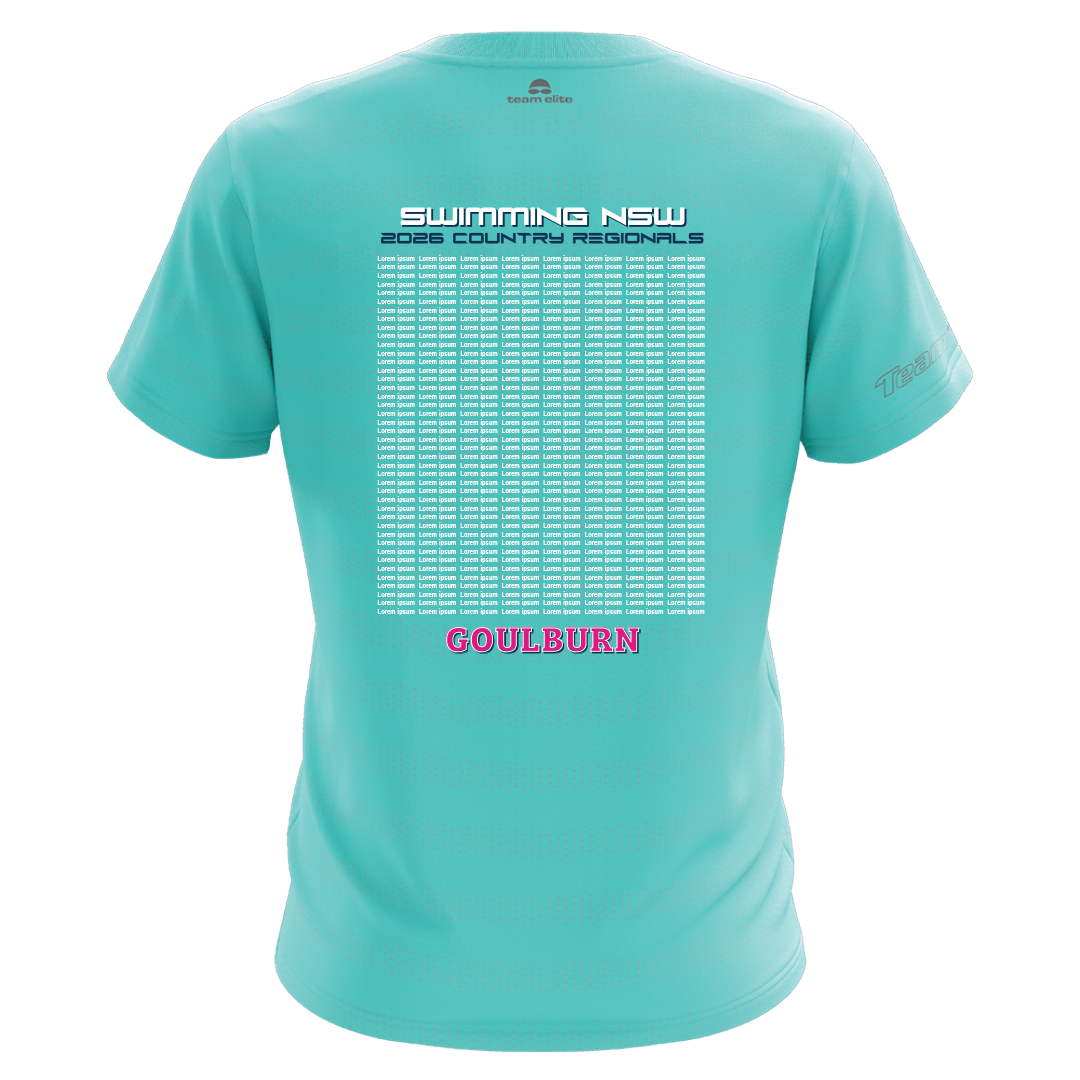 GOULBURN: 2026 NSW Country Regionals Names T-Shirt - Teal