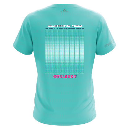 GOULBURN: 2026 NSW Country Regionals Names T-Shirt - Teal