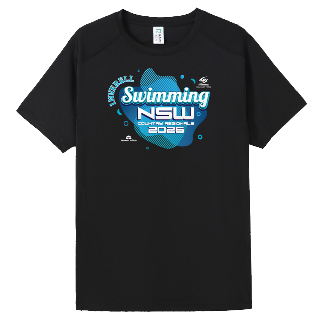 INVERELL: 2026 NSW Country Regionals Names T-Shirt - Black