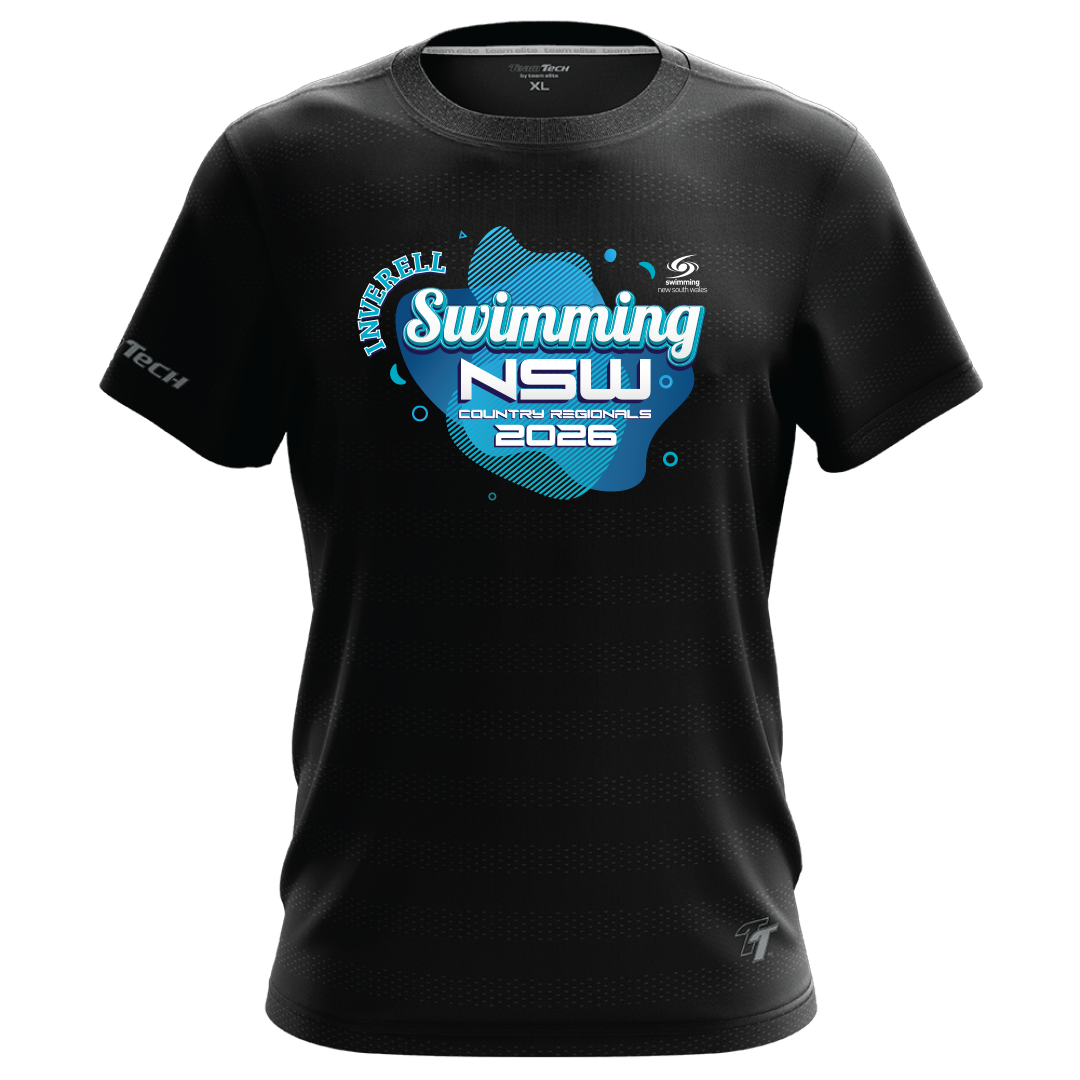 INVERELL: 2026 NSW Country Regionals Names T-Shirt - Black