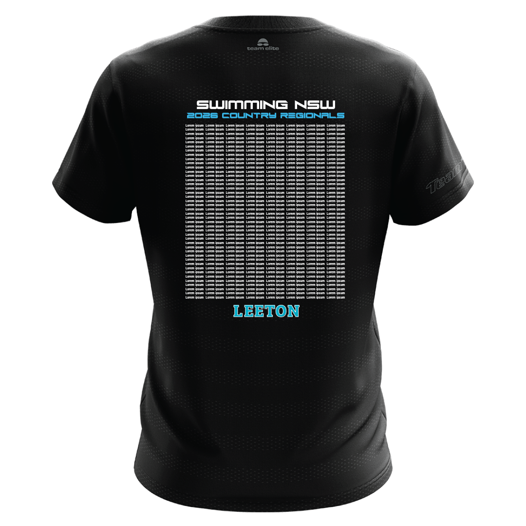 LEETON: 2026 NSW Country Regionals Names T-Shirt - Black