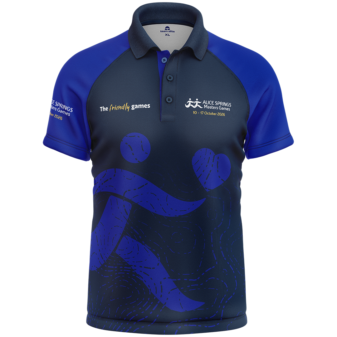 2026 ASMG Unisex Cool Dry Polo - Navy/Royal