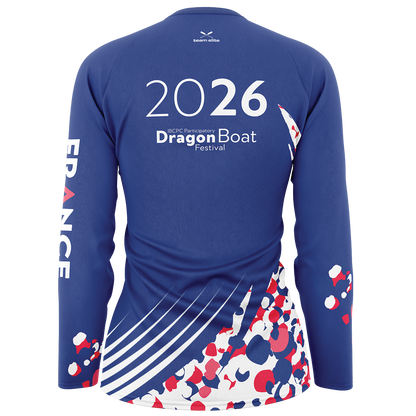 2026 FRANCE IBCPC Chemise unisexe à manches longues [Unisex Long-sleeve Shirt] - Bleu