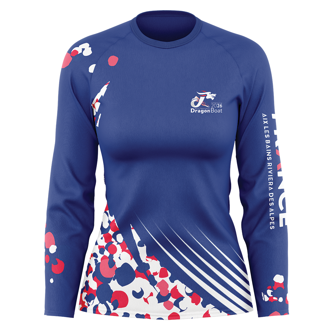 2026 FRANCE IBCPC Chemise unisexe à manches longues [Unisex Long-sleeve Shirt] - Bleu