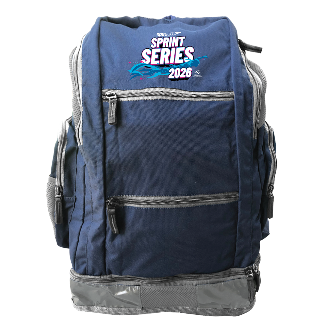 2026 SNSW Speedo Sprint Series Sports Backpack - Navy