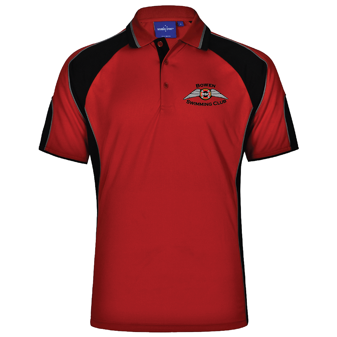 Bowen Swim Club Polo - Red