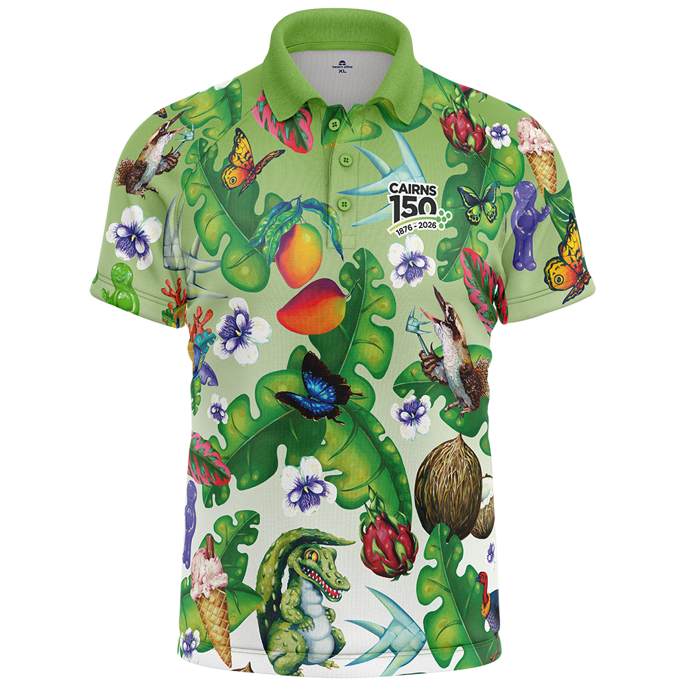 Cairns Celebrates 150 Years Mens/Unisex Polo - Green