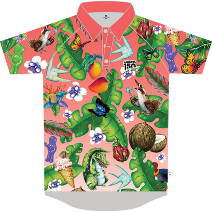 CRC Staff Only 150 Years Mens/Unisex Polo - Coral