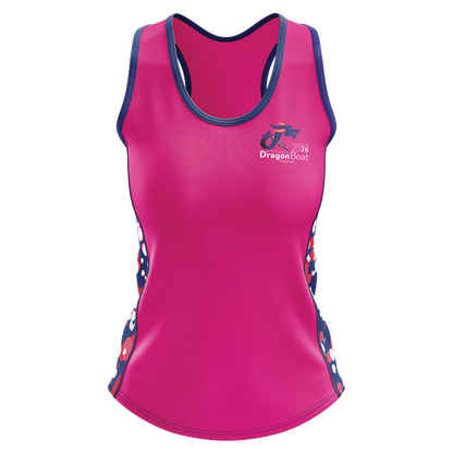2026 FRANCE IBCPC Maillot sans manches [Racerback Singlet] - Rose
