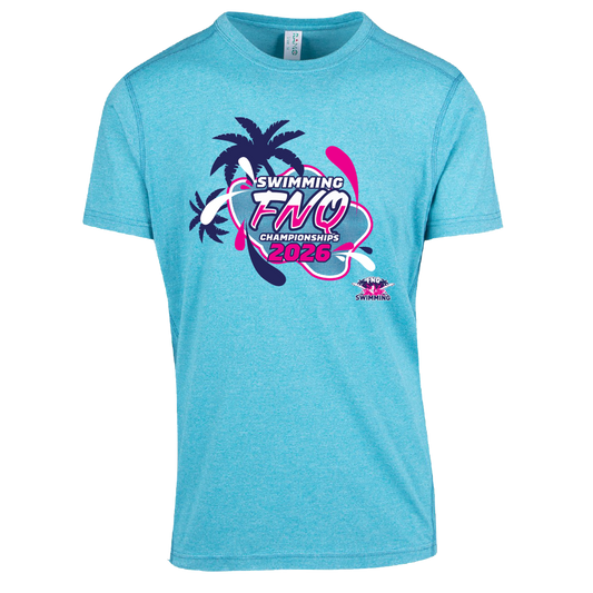 2026 Swimming FNQ Names T-Shirt - Jade Heather