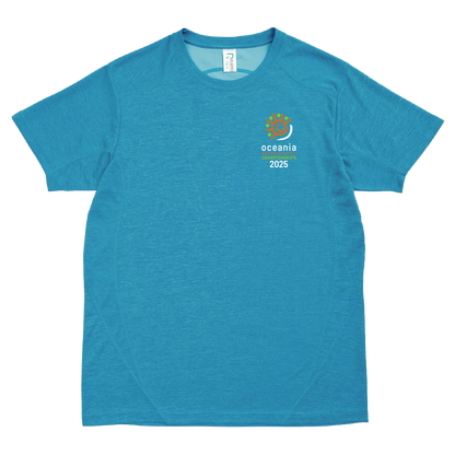 2025 OMA Sports Performance 'Names' Tee - Aqua