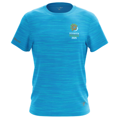 2025 OMA Sports Performance 'Names' Tee - Aqua