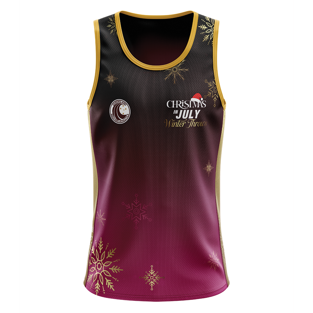 2026 QMA Christmas in July Cool Dry Singlet - Unisex