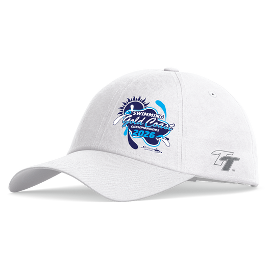 2026 Swimming Gold Coast Sports Cap - White