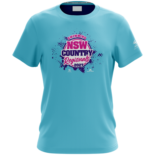 LISMORE: 2027 NSW Country Regionals Names T-Shirt - Aqua