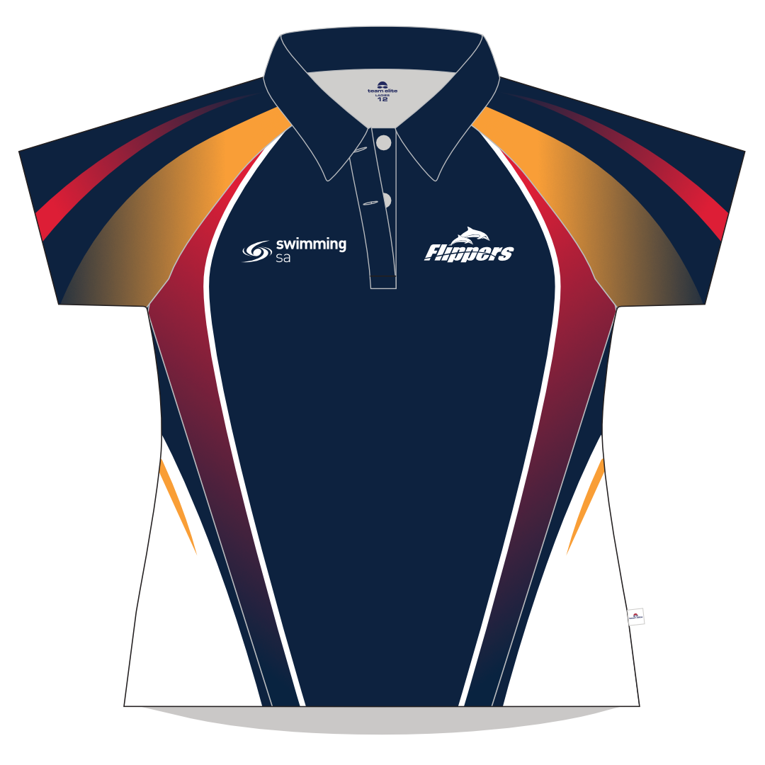 Swimming SA Flippers Polo - Ladies