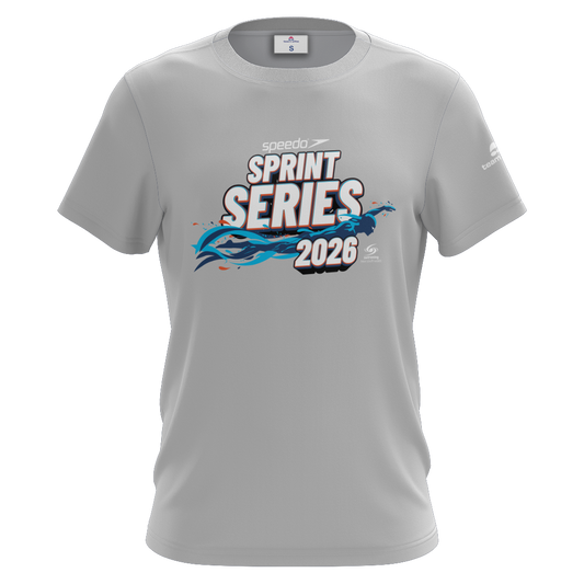 2026 SNSW Speedo Sprint Series Names T-Shirt - Grey