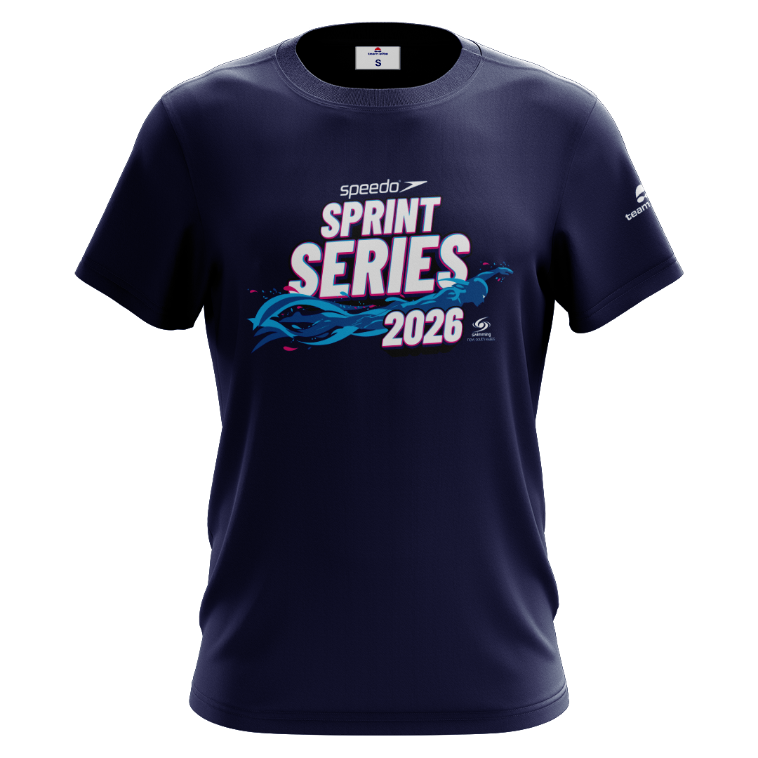2026 SNSW Speedo Sprint Series Names T-Shirt - Navy