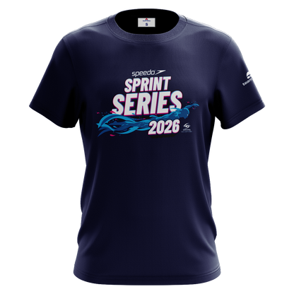 2026 SNSW Speedo Sprint Series Names T-Shirt - Navy