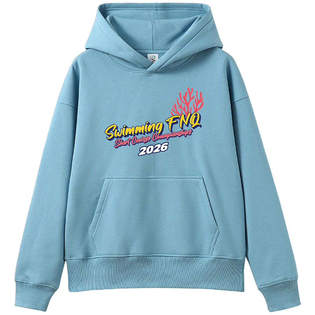 2026 Swimming FNQ Short Course Hoodie - Blue/Yellow