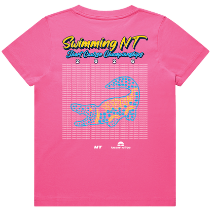 2026 Swimming NT SC Names T-Shirt - Pink
