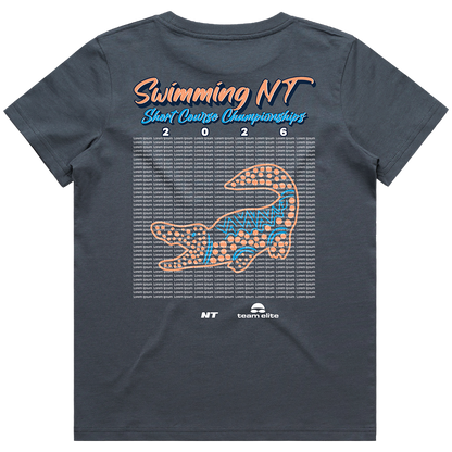2026 Swimming NT SC Names T-Shirt - Blue