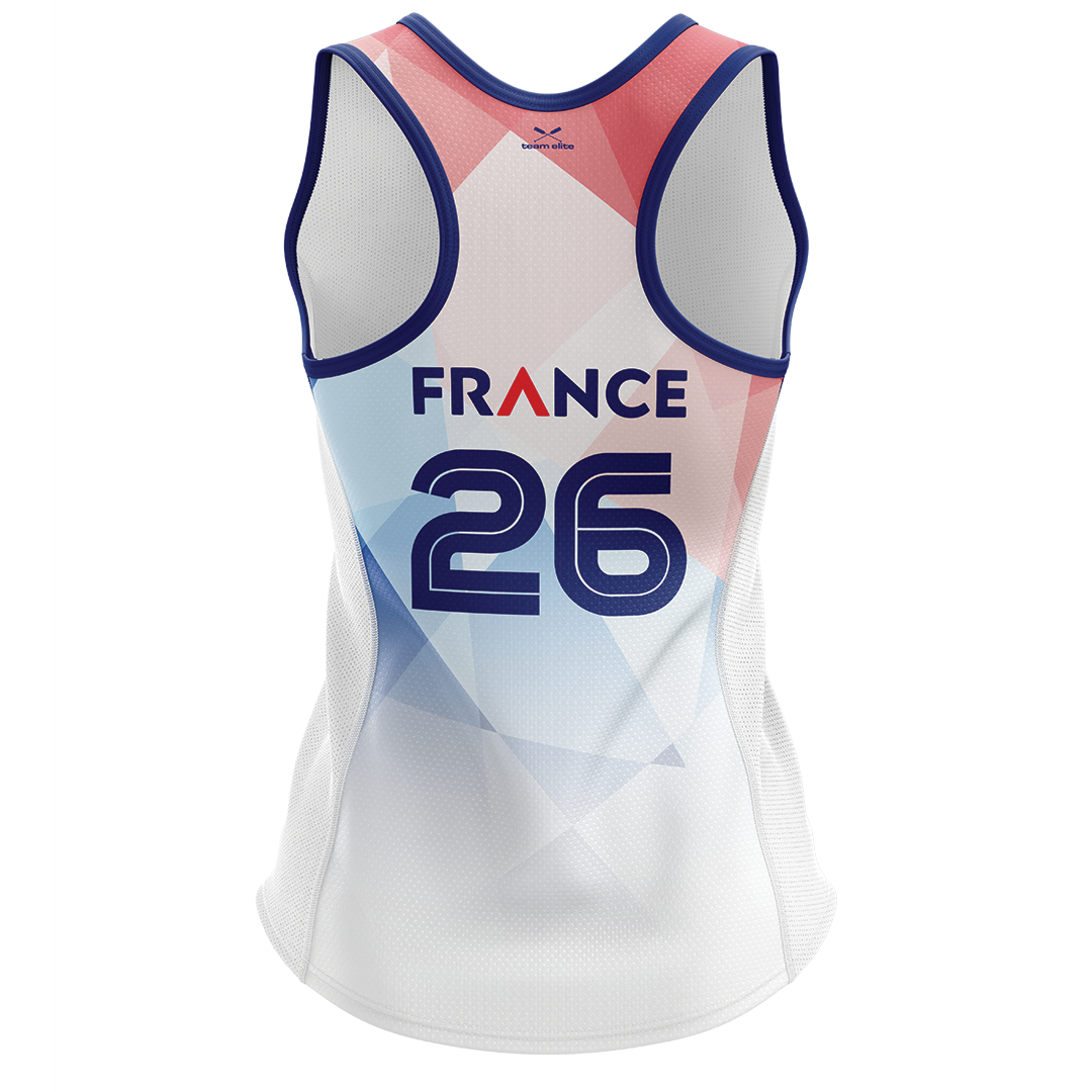 2026 FRANCE IBCPC Maillot sans manches [Racerback Singlet] - Classique