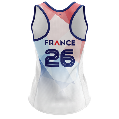 2026 FRANCE IBCPC Maillot sans manches [Racerback Singlet] - Classique