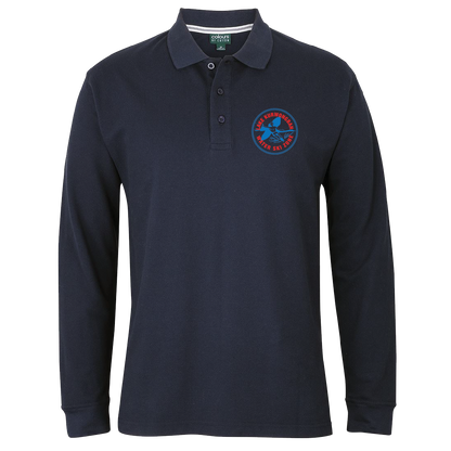 Lake Kurwongbah Long-sleeve Polo - Navy