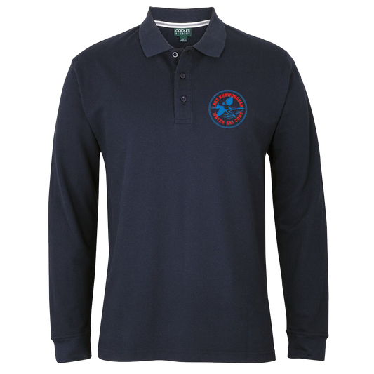 Lake Kurwongbah Long-sleeve Polo - Navy