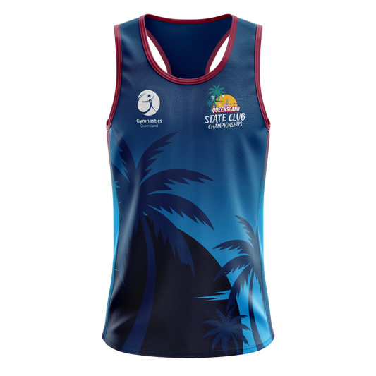 2026 GQ State Club Championship Racerback Singlet - Blue