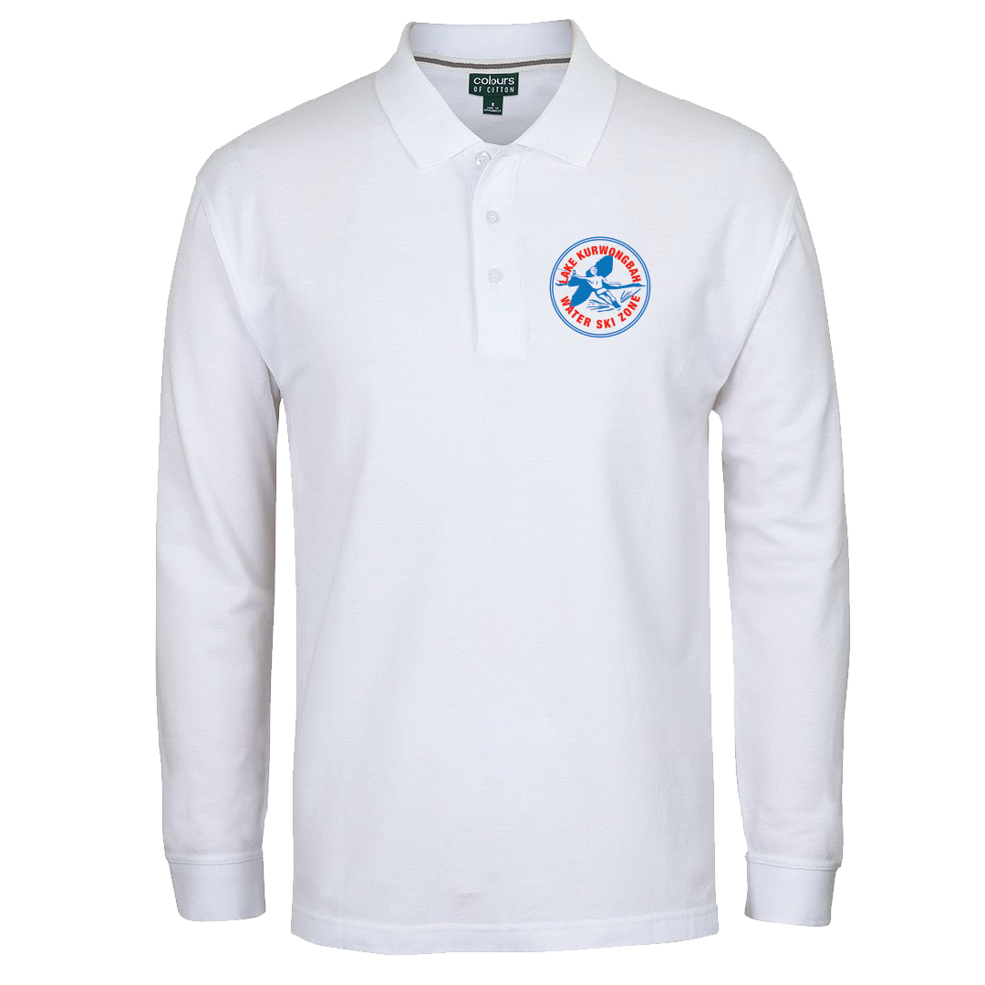 Lake Kurwongbah Long-sleeve Polo - White