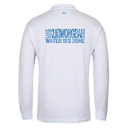 Lake Kurwongbah Long-sleeve Polo - White